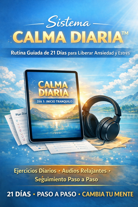 (No estar Solo) Sistema Calma Diaria™ :Rutina Guiada de 21 Días para Recuperar el Control Emocional